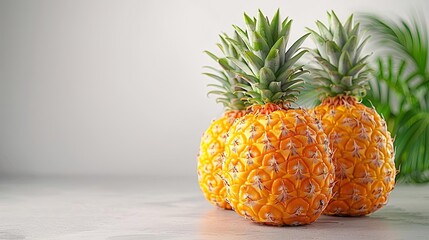 A beautiful close up of a pineapple - Powered by Adobe