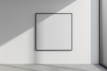 Retro Office Interior with Empty Whiteboard