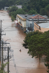 Flood in southern Brazil leaves the city of Igrejinha flooded and residents are rescued