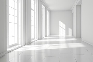 Fototapeta premium Pure Serenity: Embracing White Space