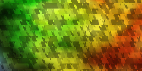 Light Multicolor vector background with triangles.