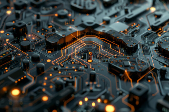 A close up of a circuit board with the number 10 on it