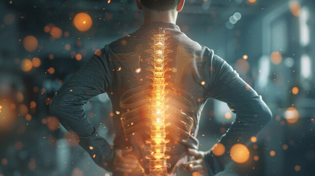 Office Worker Experiencing Lower Back Pain