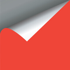 Curled corner. vector curled corner, isolated paper curl. eps 10