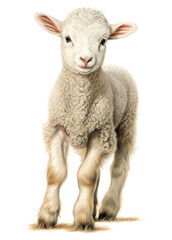 PNG Cute sheep character livestock animal mammal