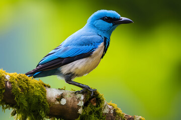 Mountain blue flycatcher-cyornis: a species inhabiting various corners of the planet