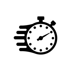 PrintSpeed time icon with speed rush effect is red