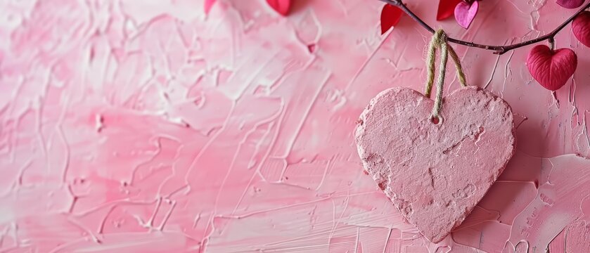 Blank vintage card for Valentines Day in romantic mood with element background in pastel styles, Blank template Sharpen with Large copy space on center for text