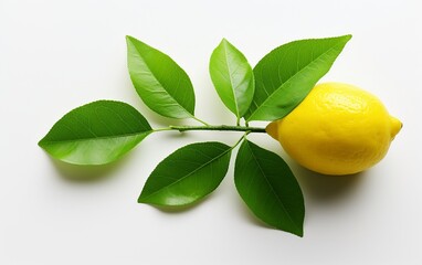 Lemon Leaf on a See-Through Canvas