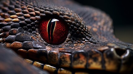 Close-up of a reptile eye