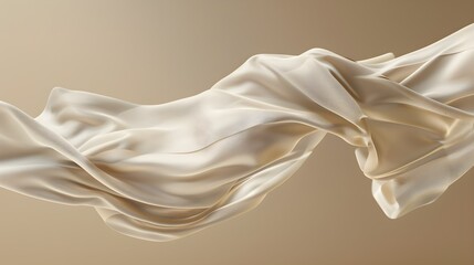 Floating beige fabric