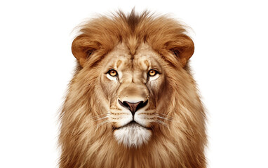 Fototapeta premium lion head isolated