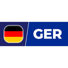 Germany national flag designed for Europe football championship in 2024