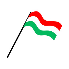 hungary national flag designed for Europe football championship in 2024