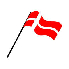 denmark national flag designed for Europe football championship in 2024
