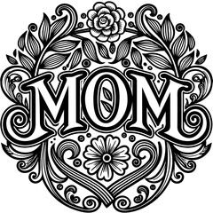 Mother's Day typography vector illustration