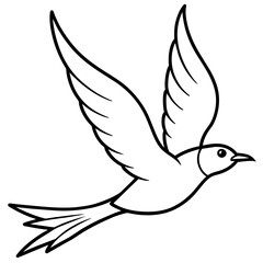 dove of peace flying vector illustration