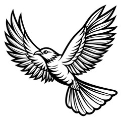 Obraz premium illustration of a bird vector illustration