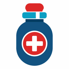 Medicine bottle vector illustration