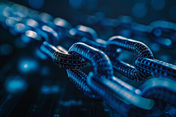 A close up of a chain with numbers on it