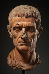 ancient roman bust sculpture