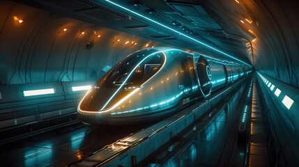 The future of transportation is here. The Hyperloop is a new type of train that can travel over 600 miles per hour.
