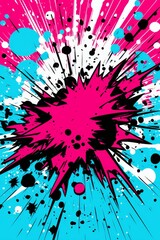 Vibrant abstract explosion of color