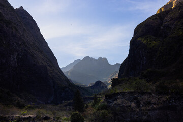Entrée du cirque de Mafate, Ile de la Réunion