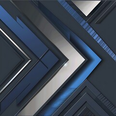 a futuristic vector illustration backdrop with shiny blue and gray abstract arrows, utilizing empty space and text  for a contemporary and modern visual aesthetic