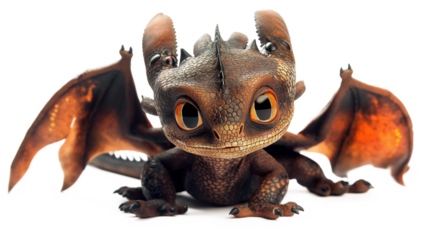 Adorable Baby Dragon Picture for Kids