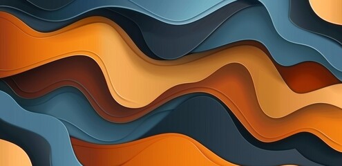 abstract layered paper art background