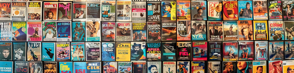 Obraz premium Magazine Editor's Wall: Featuring magazine covers, editorial calendars, and a board with article pitches