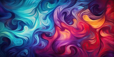 Colored swirl decorative background scene
