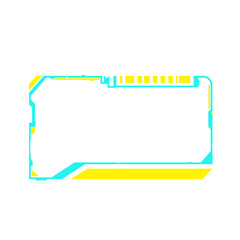 HUD frames neon, future interface of collection of frame digital technology, future hud futuristic, virtual interface collection, vector illustration
