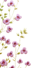 PNG Little flower pattern backgrounds embroidery.
