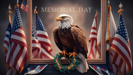 Memorial Day USA Poster High Quality Image