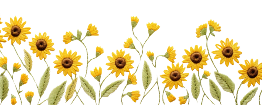 PNG Little Sunflowers sunflower pattern backgrounds.