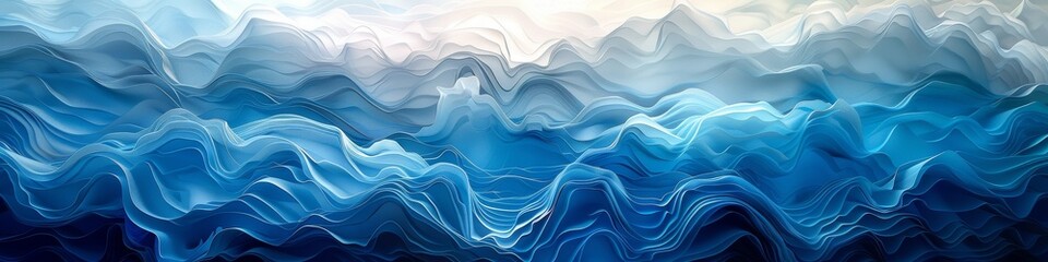 Fototapeta premium An abstract texture gradient of various shades of blue to white. 