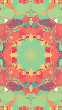abstract watercolor caleidoscopic native colorful background nice cool vertical 9x16 video footage for social media reel 
