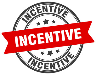 incentive stamp. incentive label on transparent background. round sign