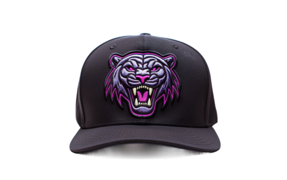 cap having 3d tiger logo