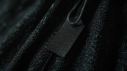 Black Tag on the Black dress