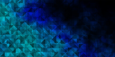 Dark BLUE vector background with polygonal style.