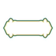 islamic shape illustration design blank islamic shape template vector