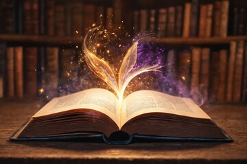 Obraz premium Energy Burst from a Magic Book