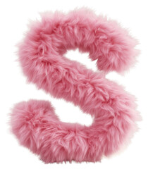 PNG Fur letter S pink accessories accessory.