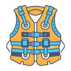 life-jacket logo icons vector illustration