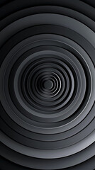 Obraz premium Dynamic abstract design with radial gradient in shades of grey to black elegant wallpaper
