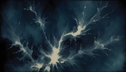 Obraz premium Clear Plain Shiny Warm Soft Vintage Bokeh Cloudy Wave Like Geometric Blue Background or Texture