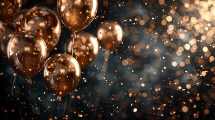 Capturing the Essence of Celebration with Golden Balloons